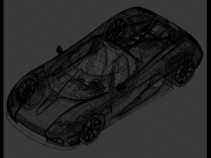 koenigsegg ccr convertable Model 3D