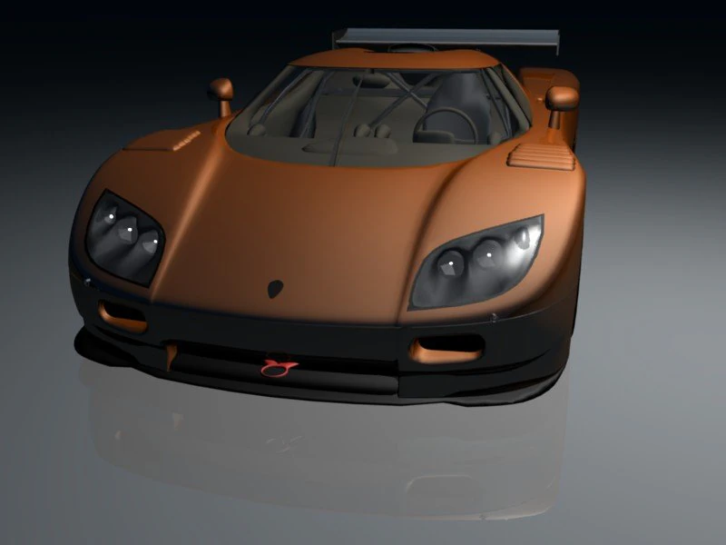 Koenigsegg CCGT 3D Modell .c4d .max .obj .3ds .fbx .stl .blend 