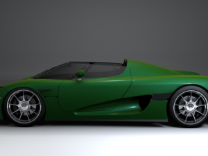 koenigsegg ccx convertable 3Dモデル