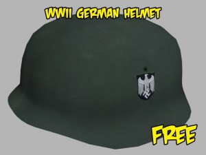 wwii german helmet Modelo 3D