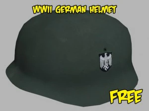 wwii german helmet 3D Model