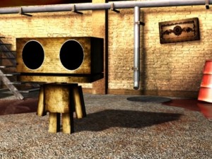 postapocalyptic alley  robo 3D Model