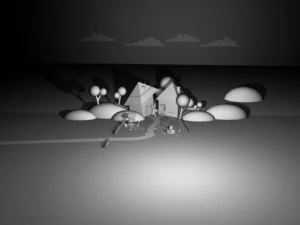 fattoria dei cartoni animati Modello 3D