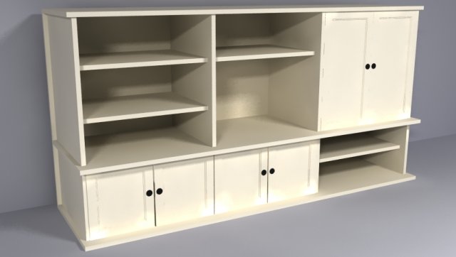 cabinet 3D Model .c4d .max .obj .3ds .fbx .stl .blend 