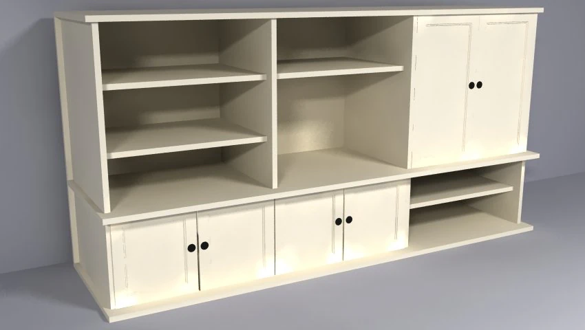 cabinet 3D Model .c4d .max .obj .3ds .fbx .stl .blend 
