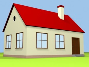 cartoon house 3D 模型