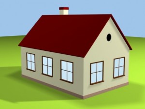 cartoon house 3D 模型