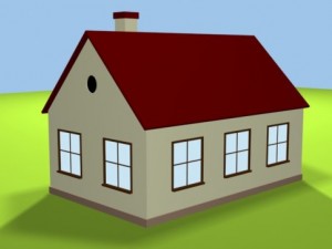 cartoon house 3D 模型