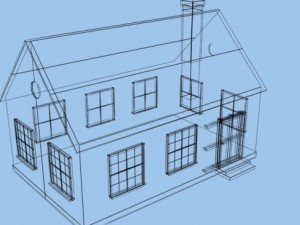 cartoon house 3D 模型