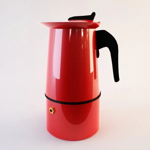 moka espresso 3D Model .c4d .max .obj .3ds .fbx .stl .blend