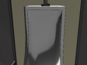 mens urinal 3D-Modell