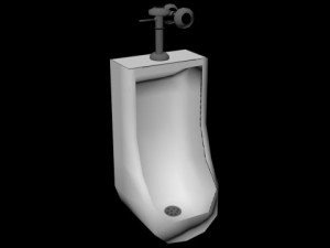 mens urinal 3Dモデル