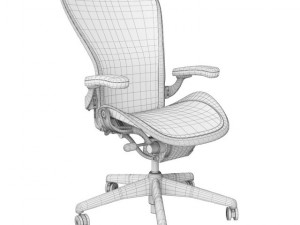 aeron chair by herman miller 3D 모델