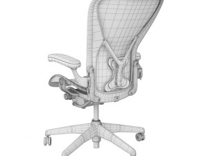 aeron chair by herman miller 3D 모델