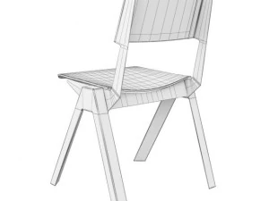 uniform chair by established  sons 3D Model