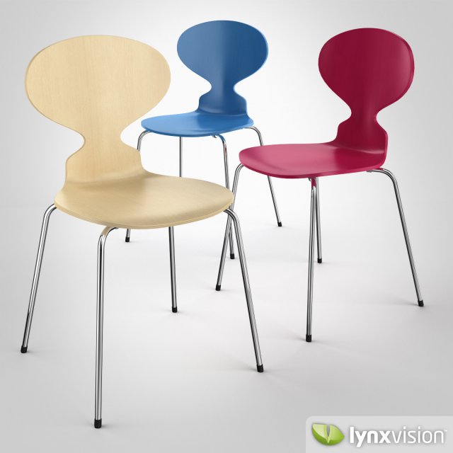 the ant chair by fritz hansen 3D Модель .c4d .max .obj .3ds .fbx .stl .blend 