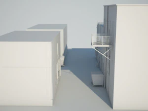 back alley 3D Model