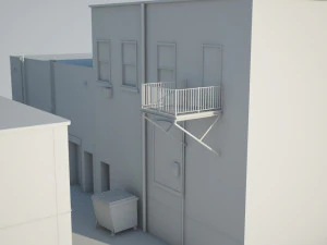 back alley 3D Model