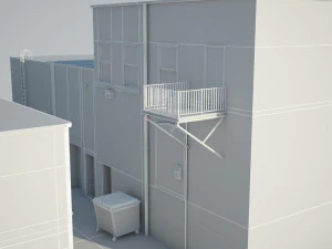 back alley 3D Model