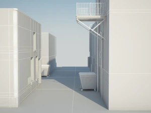 back alley 3D Model