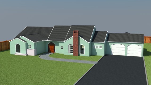 house 3D Model .c4d .max .obj .3ds .fbx .stl .blend 