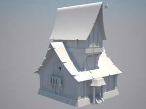 fantasy house 3D 모델
