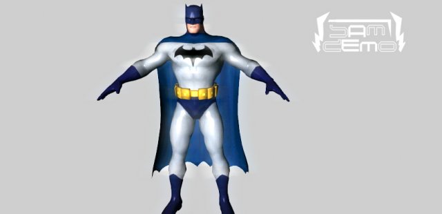 Batman 3D Model in Fantasy 3DExport