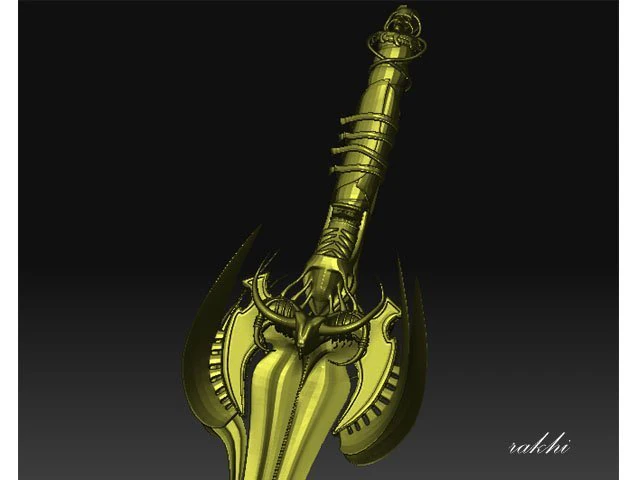 3d sword 3D Model .c4d .max .obj .3ds .fbx .stl .blend 