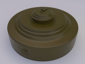 antitank mine tm57 with fuse mvz57 3D-Modell