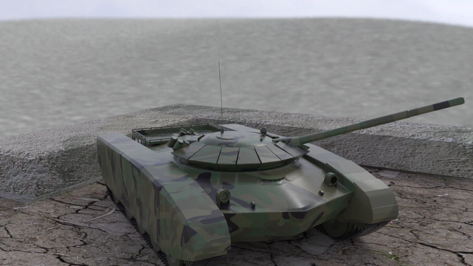 tank htt1 cheol gibyeong 3D Model .c4d .max .obj .3ds .fbx .stl .blend 