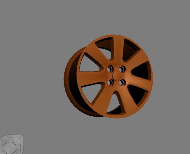 car rim 3D Model .c4d .max .obj .3ds .fbx .stl .blend 