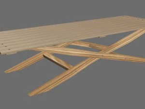 Holztisch 3D Modell