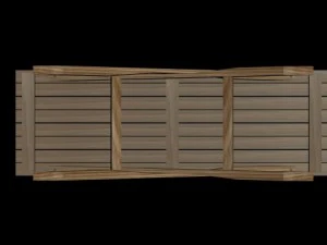 table en bois Modèle 3D