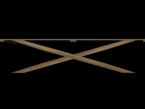 table en bois Modèle 3D