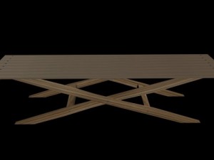 wood table 3D Model