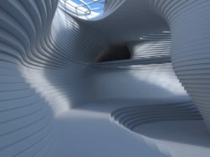 abstract curve artistic building 3D Model