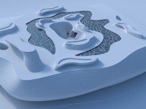 abstract curve artistic building 3D 모델