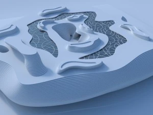 abstract curve artistic building 3D Model