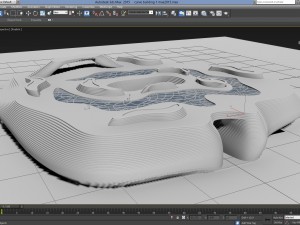 abstract curve artistic building 3D 모델