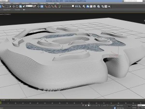 abstract curve artistic building 3D Model