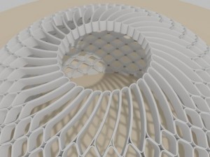 abstract artistic dome 1 Model 3D