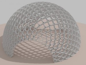 abstract artistic dome 2 Model 3D