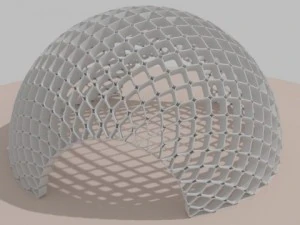 abstract artistic dome 2 3D Model