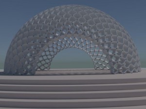 abstract artistic dome 2 3D 모델