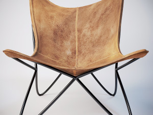 leather sling chair 3D Модель