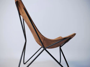 leather sling chair 3D Model