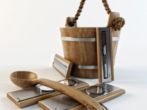 set for saunas 3D Model