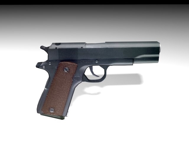 colt 1911 Model 3D .c4d .max .obj .3ds .fbx .stl .blend 