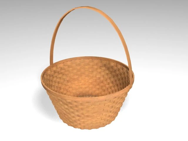 basket 3D Model .c4d .max .obj .3ds .fbx .stl .blend