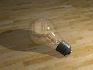 Gl&uuml;hlampe 3D Modell